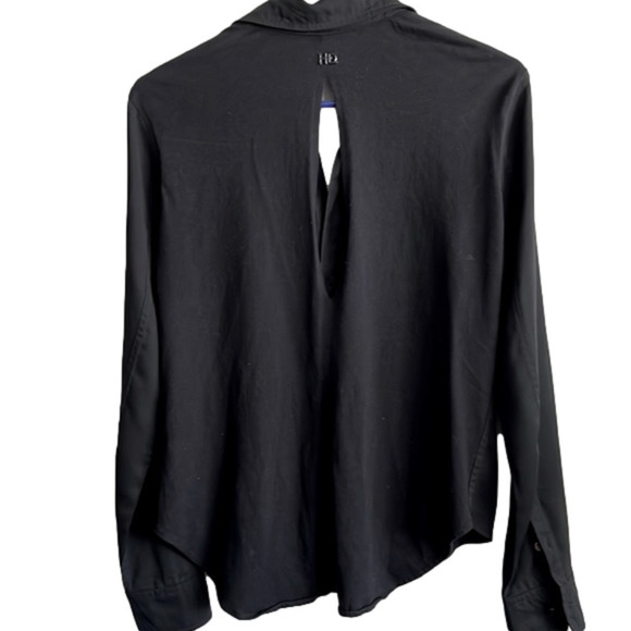 HARLEY Davidson Women’s EUC Black Button Up Long Sleeve Blouse Sz M - Picture 5 of 7